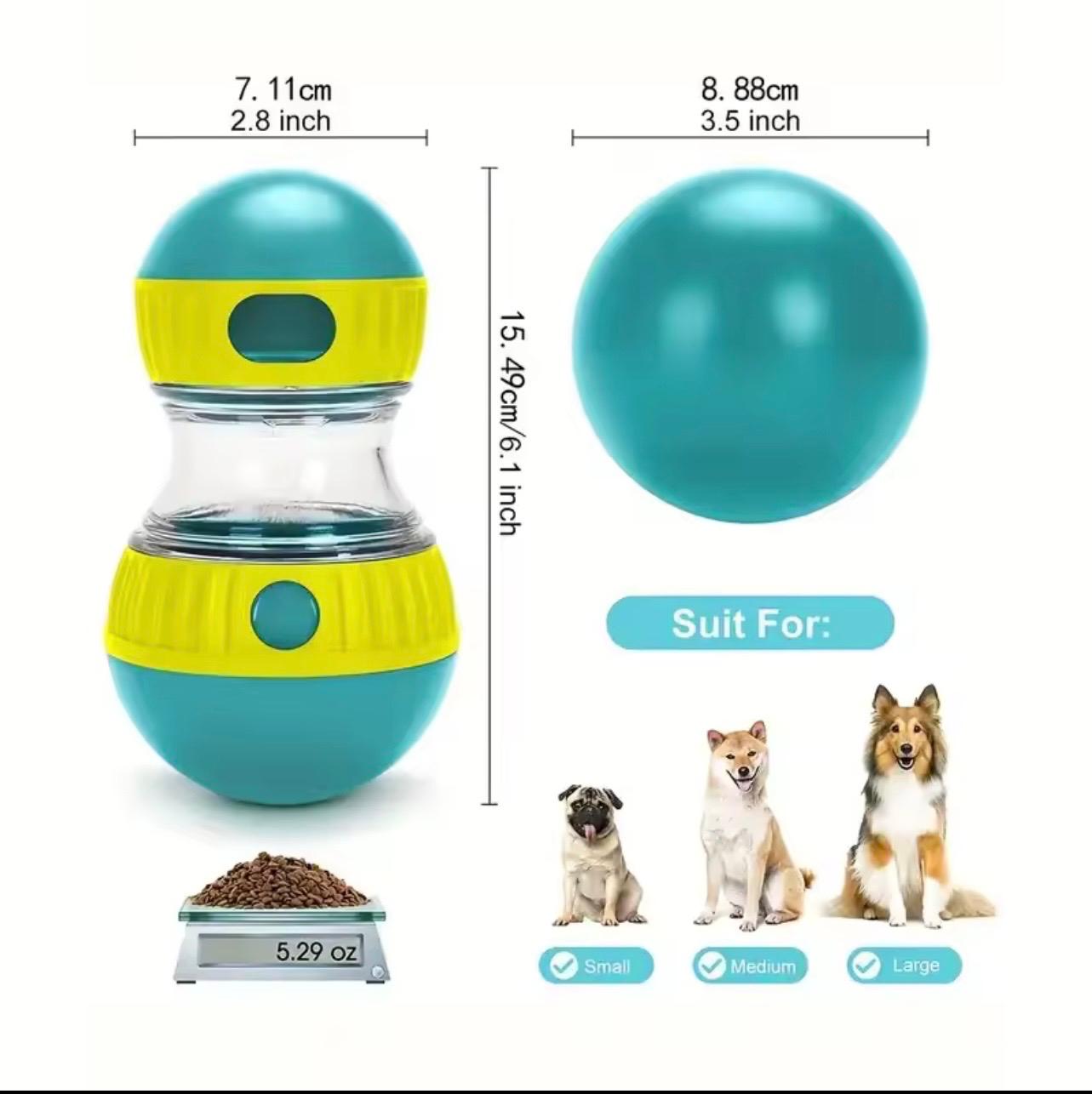 Interactive Dog Treat Dispenser Toy – Slow Feeder Puzzle Ball for Dogs