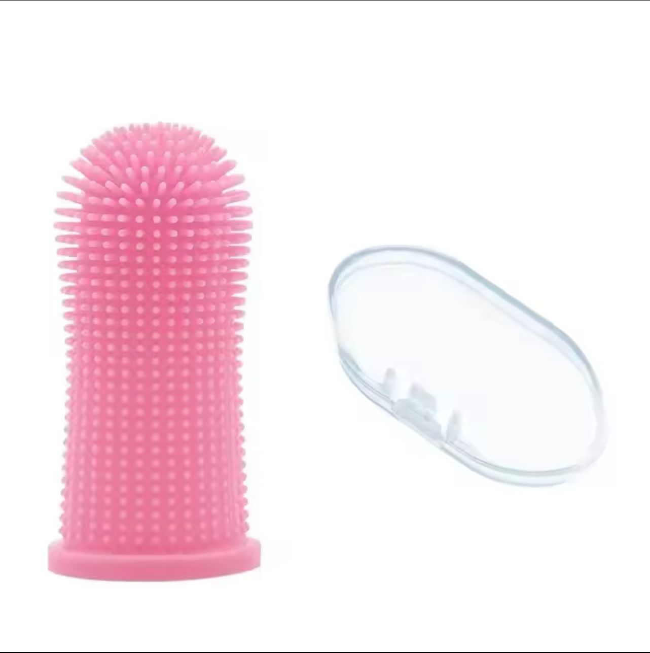 Soft Silicone Pet Finger Toothbrush – Dog & Cat Teeth Cleaning & Breath Care Tool